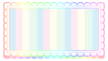 Pastel rainbow stamp